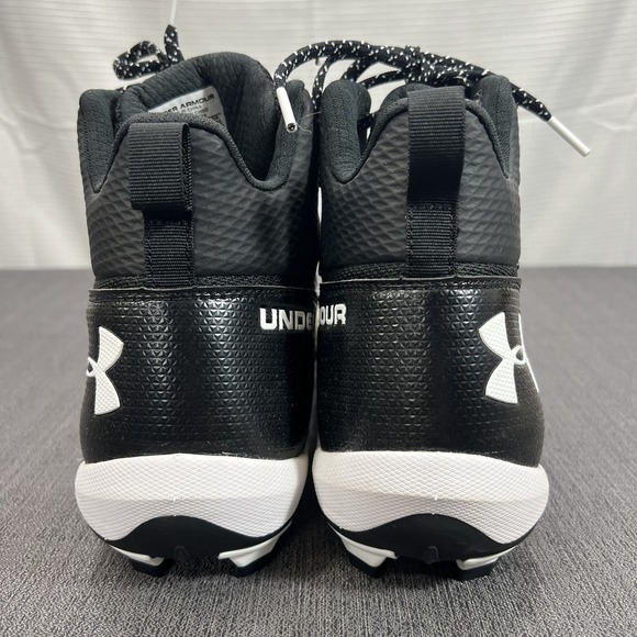 Under Armour Shoes Hammer Mid MC Football Cleats 3021193-001 Black White M 8.5 main image 7